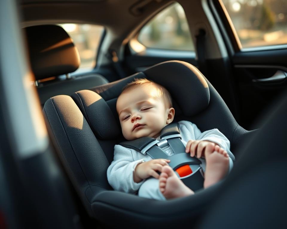 cómo llevar a un bebé en el coche