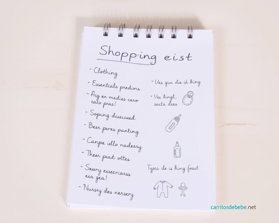 lista de compras para bebé
